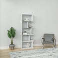 thumbnail image 2 of Ada Home Decor Furniture Multiple Tier Open Shelf White Bayside Modern Bookcase, 2 of 7