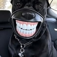 thumbnail image 6 of Funny Dog Muzzle with Teeth, Halloween Pet Costume Accessory with Adjustable Strap, Novelty Rubber Muzzle for Photos, Parties and Short Dress-Up, Black, 1 Count, 6 of 9