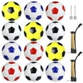 thumbnail image 1 of 12 balones de fútbol, tamaño oficial 5, con bombas y agujas, balones de fútbol para entrenamiento y práctica en interiores y exteriores, balones deportivos para pequeños, adolescentes y adultos, 1 of 5