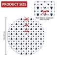 thumbnail image 2 of 36 Inch Christmas Tree Skirt – Velvet Plush Tree Mat, Soft Thickened Polyester with Red Ties, Single-Sided Printing, Available in 30in/36in/48in, Perfect for Holiday Xmas Tree Decoration, 2 of 7