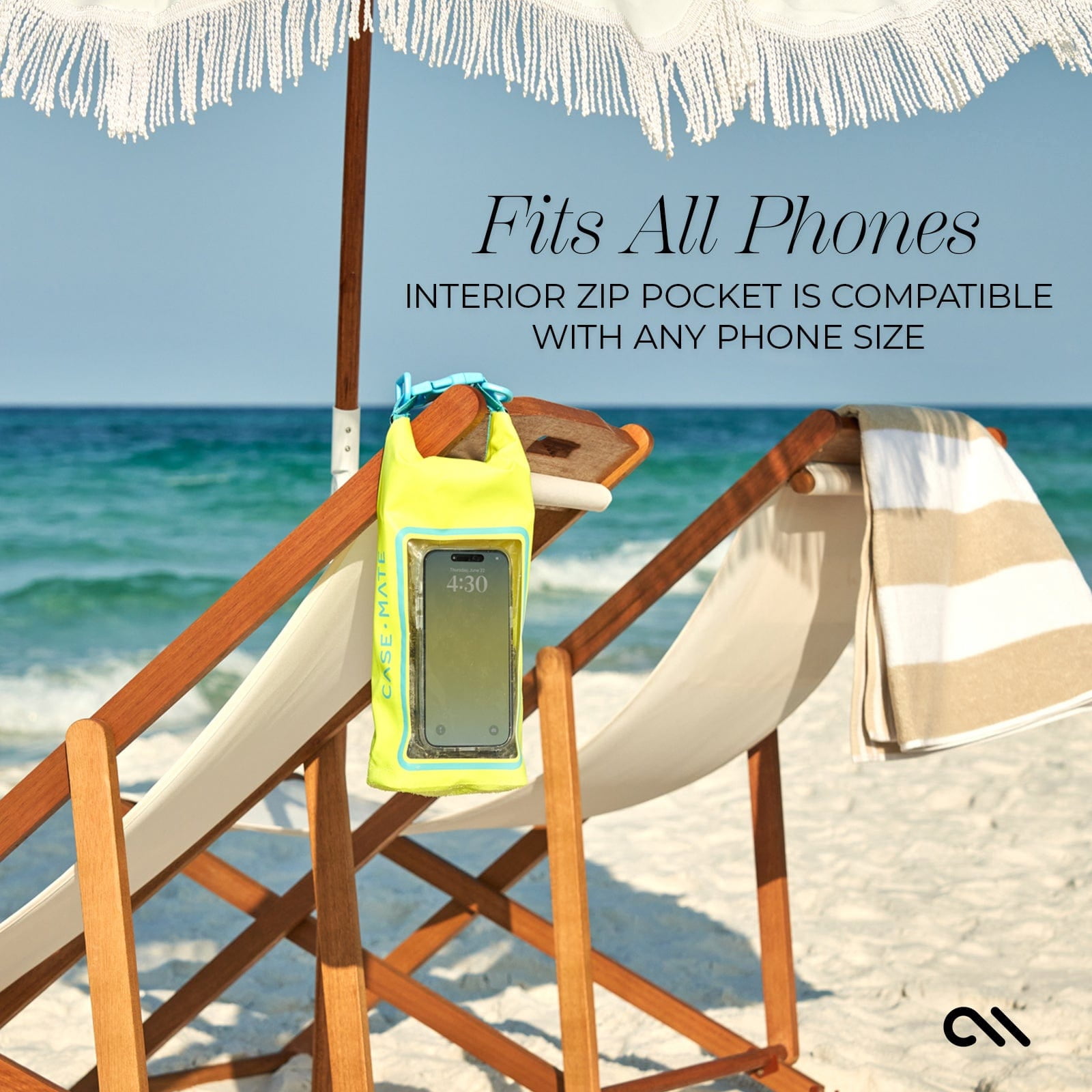 Case-Mate Waterproof 2L Dry Bag with Built-in Phone Pouch - Citrus Splash