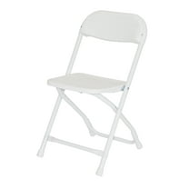 Rhino Children's Plastic Folding Chair - White