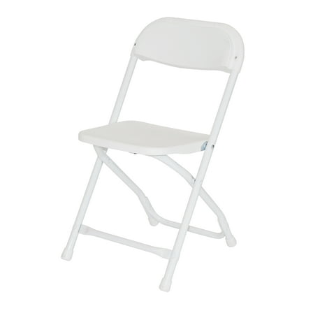 Rhino Children's Plastic Folding Chair - White