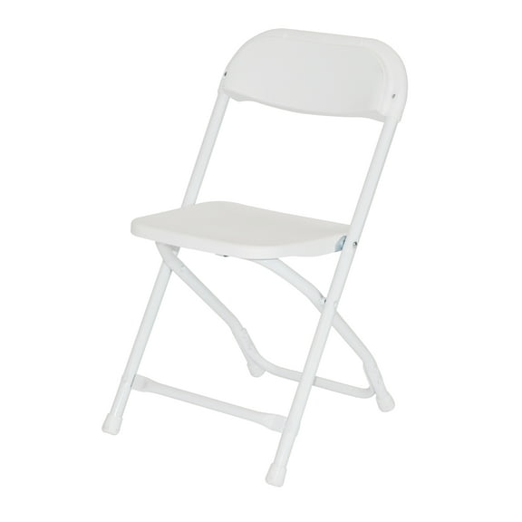 Rhino Children's Plastic Folding Chair - White