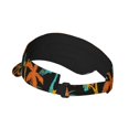 thumbnail image 3 of Daiia Palm Trees Pattern Sport Sun Visor Hats Visor Cap Adjustable Empty Top Baseball Cap Cotton Ball Caps for Women and Men, 3 of 8