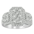 thumbnail image 2 of 14k White Gold 2.25ct TDW Round Cut Diamond Emerald Ring (H-I,SI1-SI2), 2 of 5