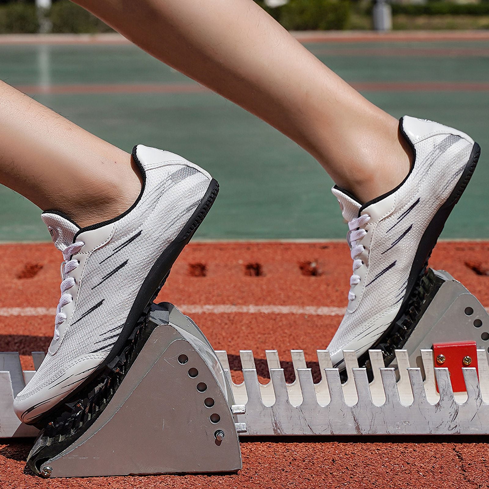 Track Spike Shoe for Men Professional Field and Track Shoes Breathable Running High Jump Racing Shoes