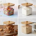 thumbnail image 7 of Brabtod Airtight Plastic Cookie Jar with Bamboo Lid, 4.3L Clear Food Storage Container for Cookies, Biscuits, Snacks, Candy & Dry Goods, 7 of 7