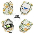 thumbnail image 5 of FORMRS Mini Backpack Purse for Women Travel Daypack Casual Shoulder Bag, Orange Bees, 5 of 7