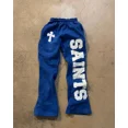 thumbnail image 2 of Pantalones holgados informales con bordados de letras de estilo nuevo europeo y americano para hombre, pantalones anchos de gran tamaño a la moda de hip-hop rock Y2k, 2 of 4