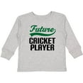 thumbnail image 3 of Inktastic Future Cricket Player Boys Long Sleeve Toddler T-Shirt, 3 of 5