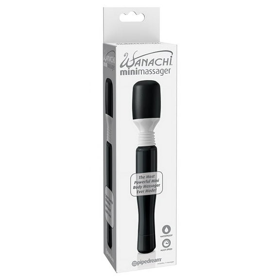 Wanachi Mini Massager Personal Massage Wand, Black