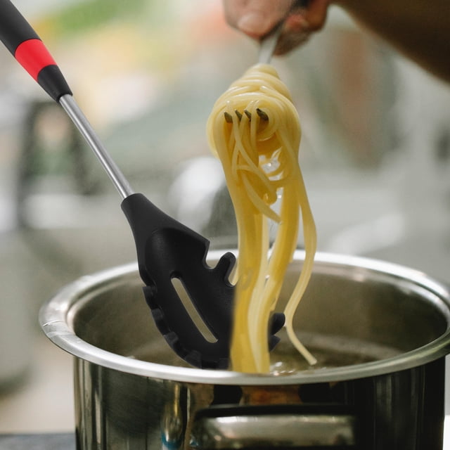 unbranded 1Ud Escurridora De Silicona Con Mango De Acero Para Cocina En Hogar