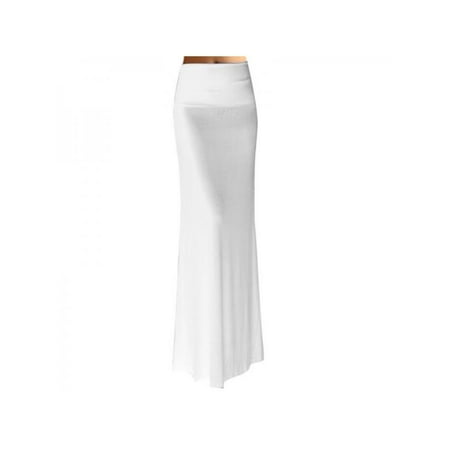 VICOODA Women's Skirt Foldover Long Jersey Maxi Skirts