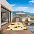 thumbnail image 3 of Yellow Sunflowers Bees Outdoor Rug for Patio/Deck/Porch, Non-Slip Large Area Rug 6 x 9 Ft, Summer Country Floral Rustic Indoor Outdoor Rugs Washable Area Rugs, Reversible Camping Rug Carpet Runner, 3 of 8