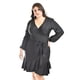 thumbnail image 1 of Vestido de satin Roman Fashion envolvente Tallas Extras 4351 Negro 36, 1 of 5