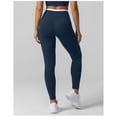 thumbnail image 6 of PISONIC Women 2 Piece Two-Piece Contrast Trim Yoga Set, Double Strap Square Neck Padded Sports Bra & High Waist Butt Lifting Full Length Leggings, Workout Gym Activewear Outfit, 6 of 8