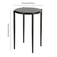 thumbnail image 5 of Evelyn&Zoe Wayne 18" Wide Round Side Table, Blackened Bronze, 5 of 9