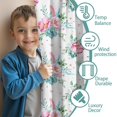 thumbnail image 3 of Blackout Kids Curtains,Pioneer Flower Floral Print Pattern Childrens Insulated Curtains Set Of 2,Bedroom Essentials,Toddler Room Decor 52"x63", 3 of 5