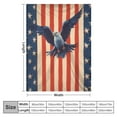 thumbnail image 4 of ONETECH Bald Eagle Blanket American Flag Gifts Animal Streak Print Throw for Boys Men Adults Kids Eagle Lovers Cozy Plush Bed Couch Bedroom Living Room Decor Lightweight Blanket, 4 of 6
