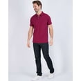 thumbnail image 5 of Real Essentials 3 Pack: Men's Jersey Cotton Short Sleeve Polo Shirt - Breathable Performance Polo (Available in Big & Tall), 5 of 7