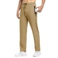 thumbnail image 2 of Pantalones TBMPOY para hombre, ligeros, senderismo, color caqui, talla S, 2 of 7