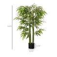 thumbnail image 5 of Indoor Plants HOMCOM 4.5FT Artificial Bamboo Tree, Faux Decorative Plant in Nursery Pot for Indoor or Outdoor Décor,Artificial Flowers, 5 of 8