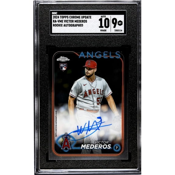 2024 Topps Chrome Update #RA-VME Victor Mederos Auto. SGC 9