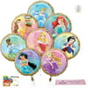 Disney Princess Balloons Bouquet Featuring Ariel, Aurora, Belle, Cinderella, Jasmine, Rapunzel, Snow White, and Tiana