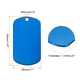 thumbnail image 2 of Uxcell Metal Blank Tags Stamping, 1.97"x1.1" Blue Blank Dog Tags DIY Engraving Blank Tags Pack of 10, 2 of 6