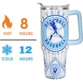 thumbnail image 5 of 40 oz Baseball Themed Gifts Tumbler for Men with Handle Straw Lid 40oz Baseball Lover Gift Double Stainless Steel Insulated Cup Baseball Travel Coffee Mug Gifts for Boys who Love Baseball, 5 of 6