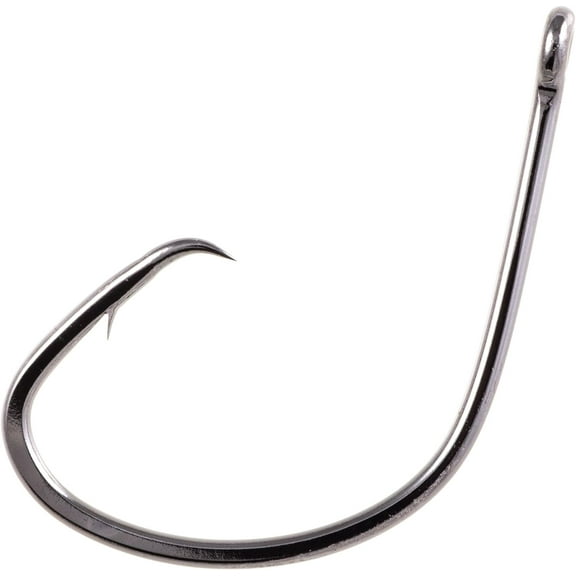 Owner Hooks Mutu Light Circle Hook Chrome Size 3/0 5 Pack 5114-131
