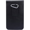 thumbnail image 3 of Handy Faux Leather Protective Vertical Wallet Carrying Case Pouch with Keychain Carabiner and Rear Belt Loop fits up to 6", 6.25" XL sized phones (or up to 6.5in x 4in), 3 of 5