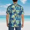 thumbnail image 6 of Daiia Hawaiian Style Hawaiian Shirt for Men Gentle Cotton Regular Short Sleeve Casual-Medium, 6 of 9