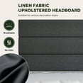 thumbnail image 5 of Einfach Full Bed Frame, Platform Bed Frame with Panel Upholstered Fabric Headboard, Dark Grey, 5 of 7