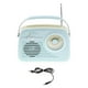 thumbnail image 3 of Radio portátil perfecl con Bluetooth recargable diseño retro Azul, 3 of 8