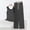 Tops-315Gray, variant on Xdegoge Two Piece Outfits for Women Scoop Neck Sleeveless Tank Top and Wide Leg Pants Set Casual Lounge Sleepwear Striped Pattern Comfy Summer Pajamas