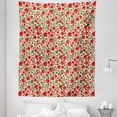 thumbnail image 1 of Poppy Flower Tapestry, Abstract Floral Arrangement Doodle Style Petals and Leaves Classic Retro, Fabric Wall Hanging Decor for Bedroom Living Room Dorm, 5 Sizes, Green Red Beige, by Ambesonne, 1 of 1