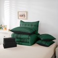 thumbnail image 6 of Castle Fairy Kids Teens Bohemian Aztec Bedding Comforter Set,Black Green Full Bedding Set, 6 of 8