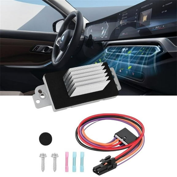 Nilight HVAC Blower Motor Resistor Complete Kit with Harness Fit for Chevy, GMC Vehicles - Silverado, Tahoe, Suburban, Sierra, Yukon XL Replaces 1581773, 89018778, 89019351, 19260762, 15-80567