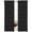 Black, variant on Sage Green Semi Sheer Window Curtains 54 Inches Long, Geometric Flower Leaf Diamond Plaid Retro Rod Pocket Voile Silky Chiffon Curtain Light Filtering Drapes for Living Room, 52"x54", 2 Panels