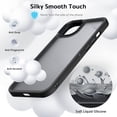 thumbnail image 4 of Designed for iPhone 13 Mini Case, [Support Wireless Charging] Soft Silicone Slim Anti-Scratch Phone Case for iPhone 13 Mini 5.4 inch, Black, 4 of 13