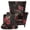 Leopard Red Rose, variant on Jeiento Black Snowman Print Wing Chair Protectors Washable Christmas Decorative Wingback Armchair Covers for Living Room Bedroom Holiday Party Home Furniture Decoration