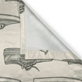 thumbnail image 4 of Ambesonne Sketch Valance Pack of 2, Retro Sneaker Shoes Pattern, 54"X12", Black and Ivory, 4 of 5