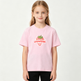 thumbnail image 2 of Strawberry Girl Girls Graphic Tee Cute Fruit Theme Sweet Summer Style 100% Cotton Kids Short Sleeve T-Shirt 4-13Y, 2 of 5