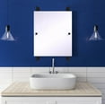 thumbnail image 2 of Waverly Place Collection Rectangular Frameless Rail Mounted Mirror in Oil Rubbed Bronze, 2 of 2