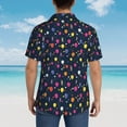 thumbnail image 4 of Fuzoiu Colored Balloons Print Hawaiian Shirt for Men, Summer Beach Casual Short Sleeve Button Down Shirts, Men’s Beach Summer Shirts with Pocket,XX-Large, 4 of 7