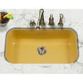 thumbnail image 2 of Houzer Porcela 31 in Lemon Porcelain Enamel Steel Undermount Single Bowl Kitchen Sink - PCG-3600 LE, 2 of 8