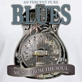 thumbnail image 3 of CafePress - Blues Music From The Soul Vintage T Shirt - Womens Cotton V-Neck T-shirt, 3 of 4