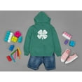 thumbnail image 5 of Old Glory Toddler St. Patricks Day Distressed Shamrock Long Sleeve Graphic Hoodie, 5 of 6